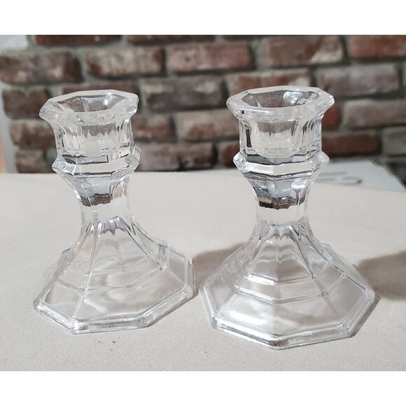 Crystal candle holders - Picture 1 of 2